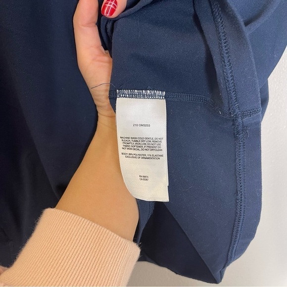 Mountain Hardwear 1/4 Zip Performance Pullover Long Sleeves Size L Men’s Blue - Picture 10 of 11